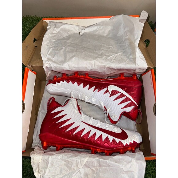 Nike Alpha Menace Pro Mid TD Red White Football Cleats PE Mens 13 871451-168 NEW main image 9